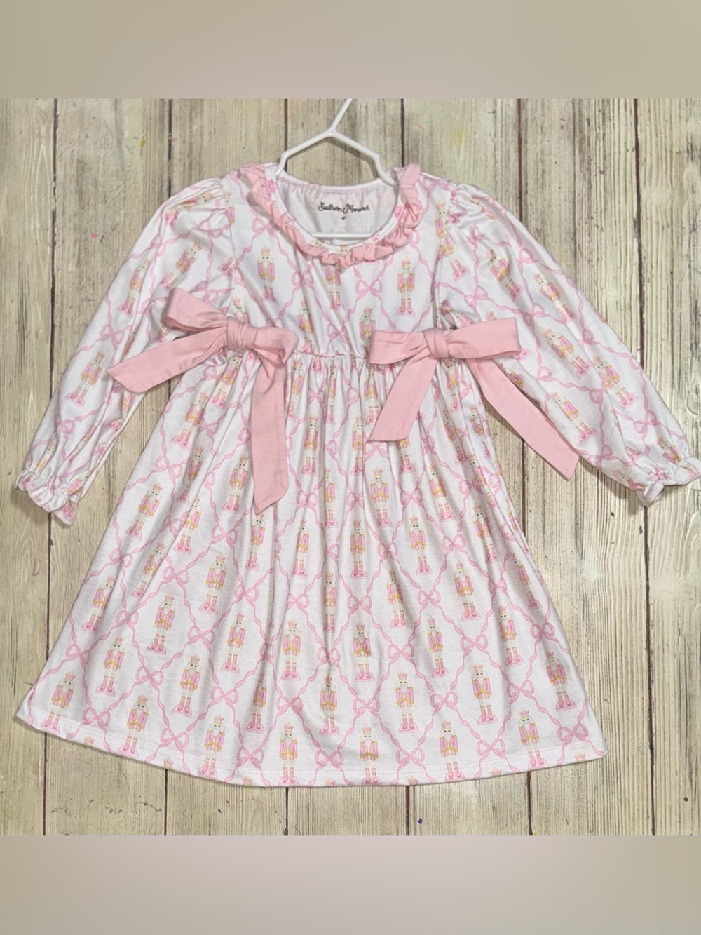 Southern Monarch pink nutcracker & bow dress 4t girls boutique Christmas